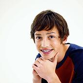 Teenager Wearing Braces