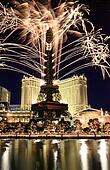 Fireworks celebration at the Paris Hotel and Casino in Las Vegas ... Fireworks celebration at the Paris Hotel and Casino in Las Vegas ...