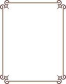 Clipart of Burgundy Border with Decorative Corner u16587145 - Search ...