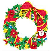 Clipart of Christmas Wreath u11579021 - Search Clip Art, Illustration