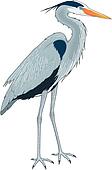 Clipart of Great Blue Heron u17638753 - Search Clip Art, Illustration ...